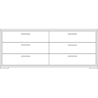 Sonoma Double Dresser 6-Drawer