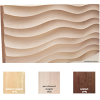 Wave Headboard Detail and Finish Options