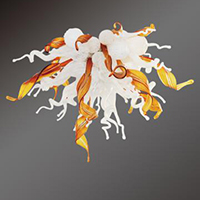 Viz Art Golden Era Leaf Confetti Chandelier