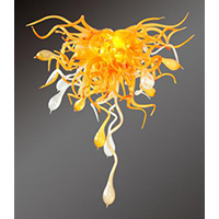 Viz Art Glass Sunshine Confetti Chandelier